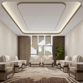 现代会客厅3D模型下载